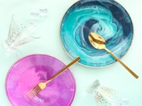 A Kailo Chic Life Marbled Plates